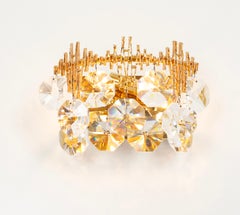 Pair of Crystal Wall Lights, Sciolari Design, Palwa, Germany, 1960s