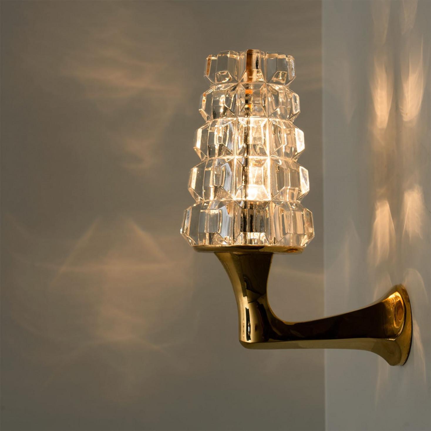 Pair of Crystall Wallsconce, France, Europe, 1970s en venta 5