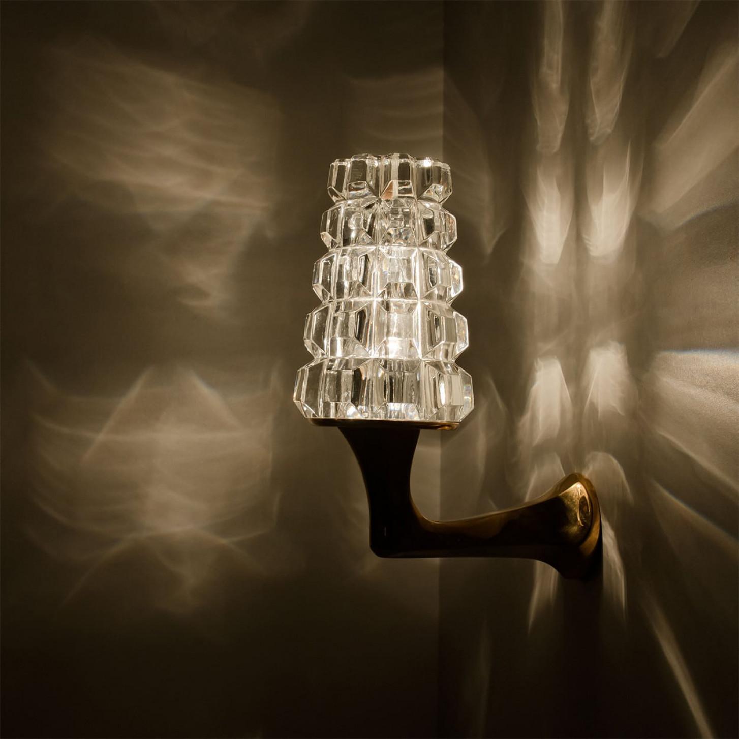 Pair of Crystall Wallsconce, France, Europe, 1970s en venta 8
