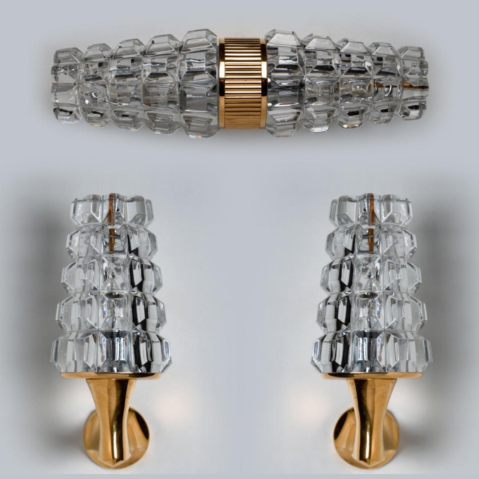 Pair of Crystall Wallsconce, France, Europe, 1970s en venta 9