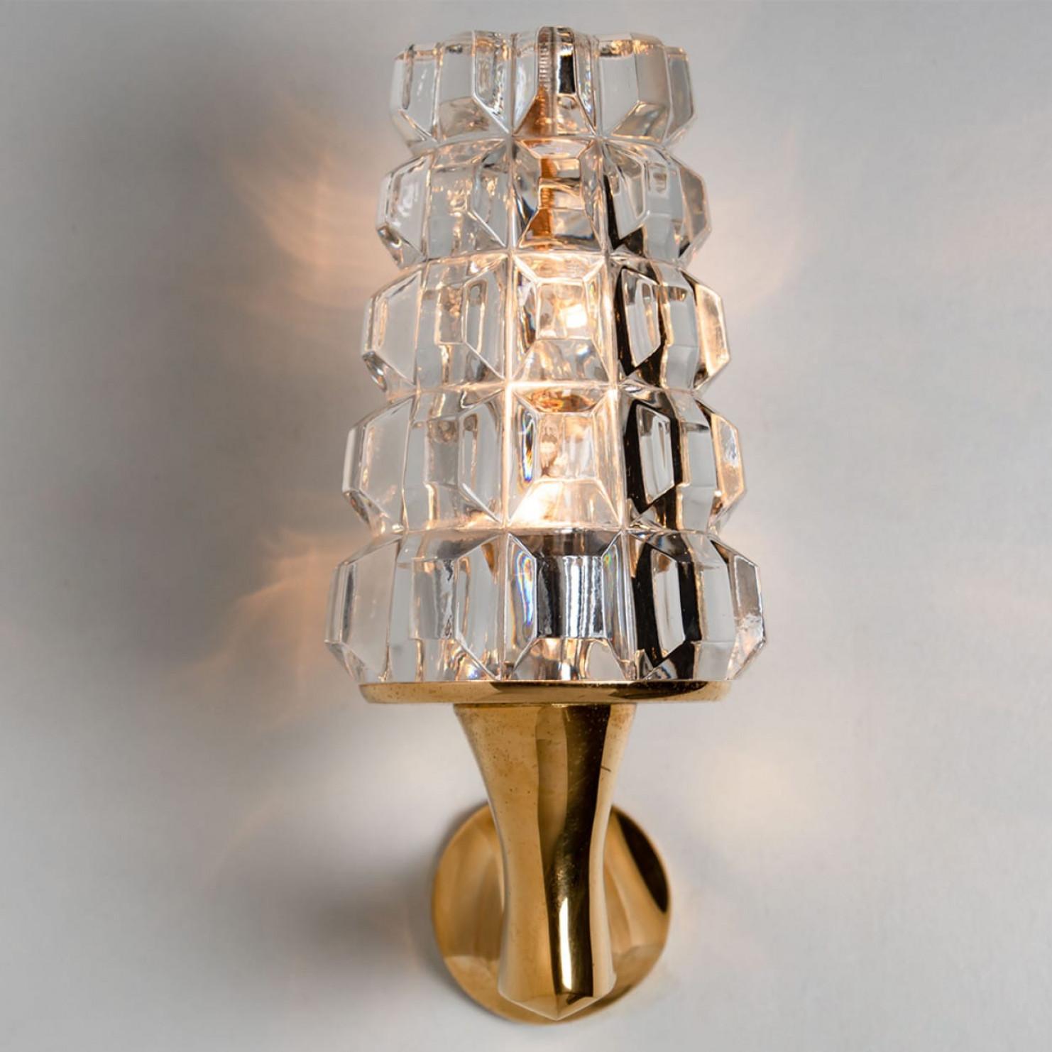Pair of Crystall Wallsconce, France, Europe, 1970s Francés en venta