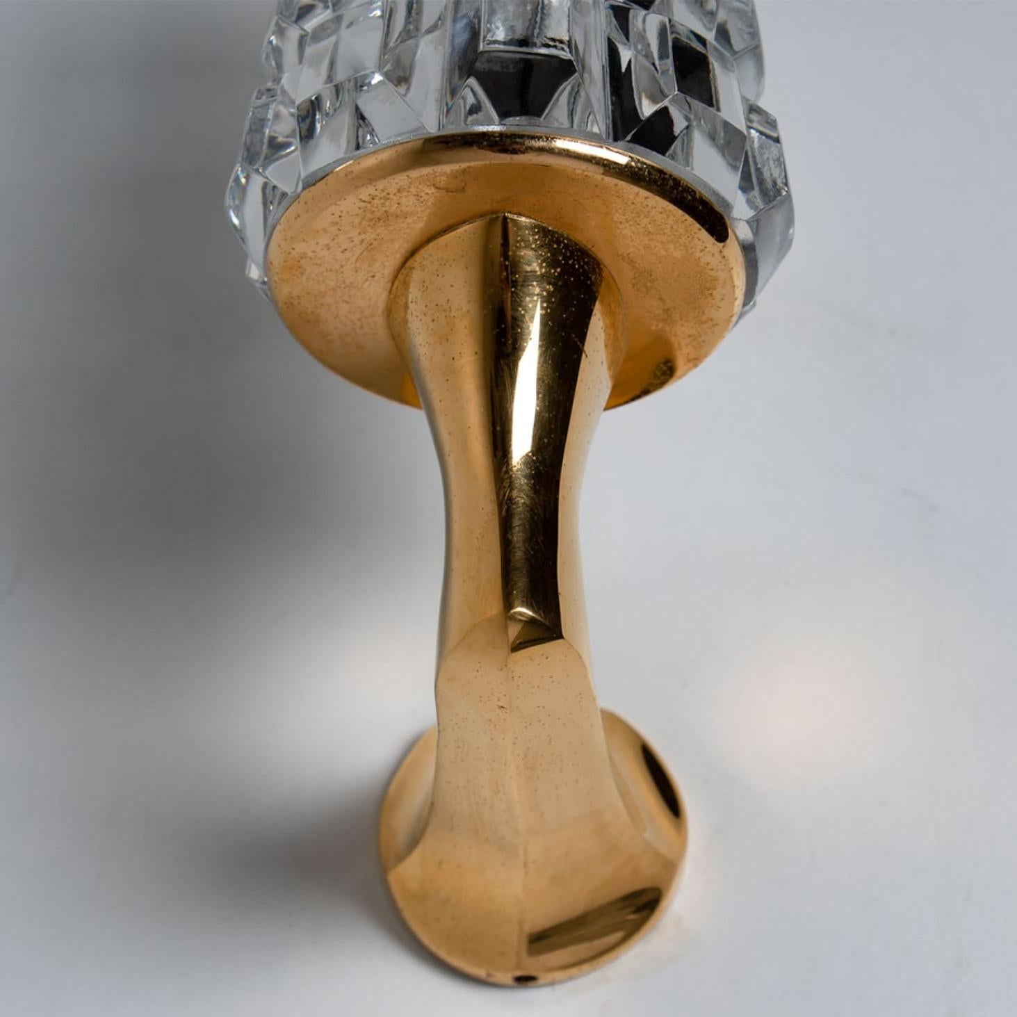 Pair of Crystall Wallsconce, France, Europe, 1970s siglo XX en venta