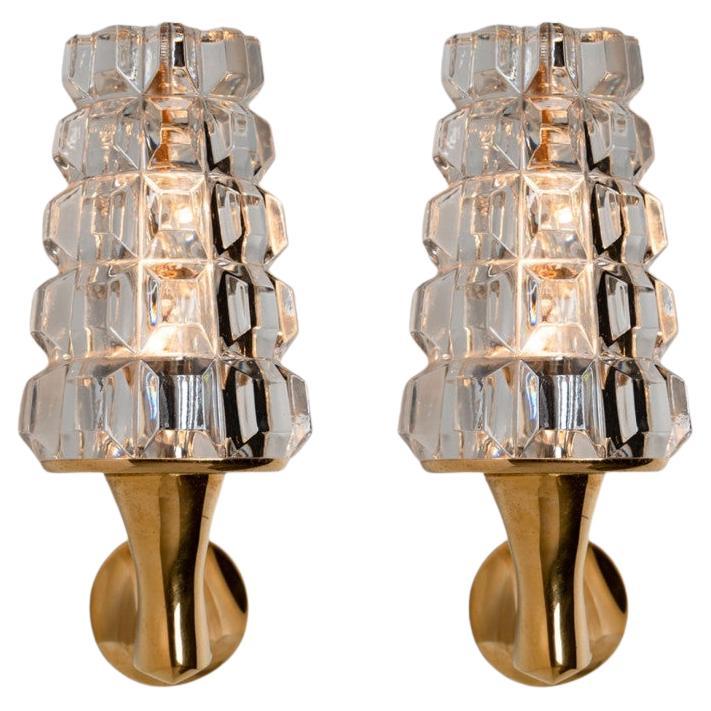 Pair of Crystall Wallsconce, France, Europe, 1970s