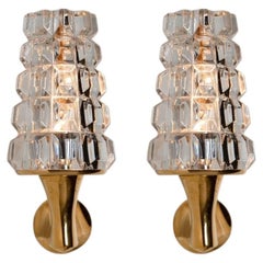 Pair of Crystall Wallsconce, France, Europe, 1970s