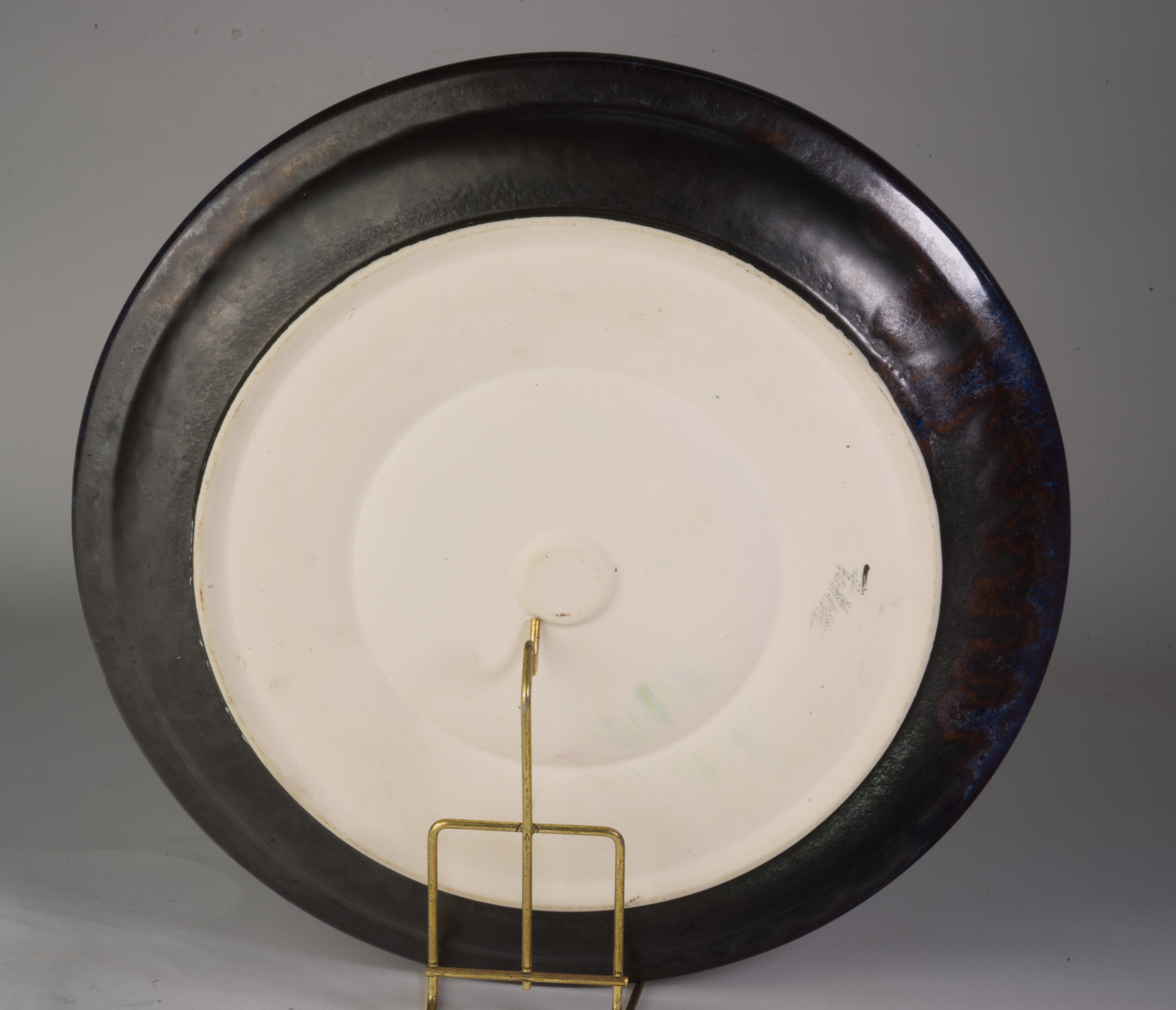 Paire de plateaux de service divisés en glaçure cristalline de Kent Follette en vente 4