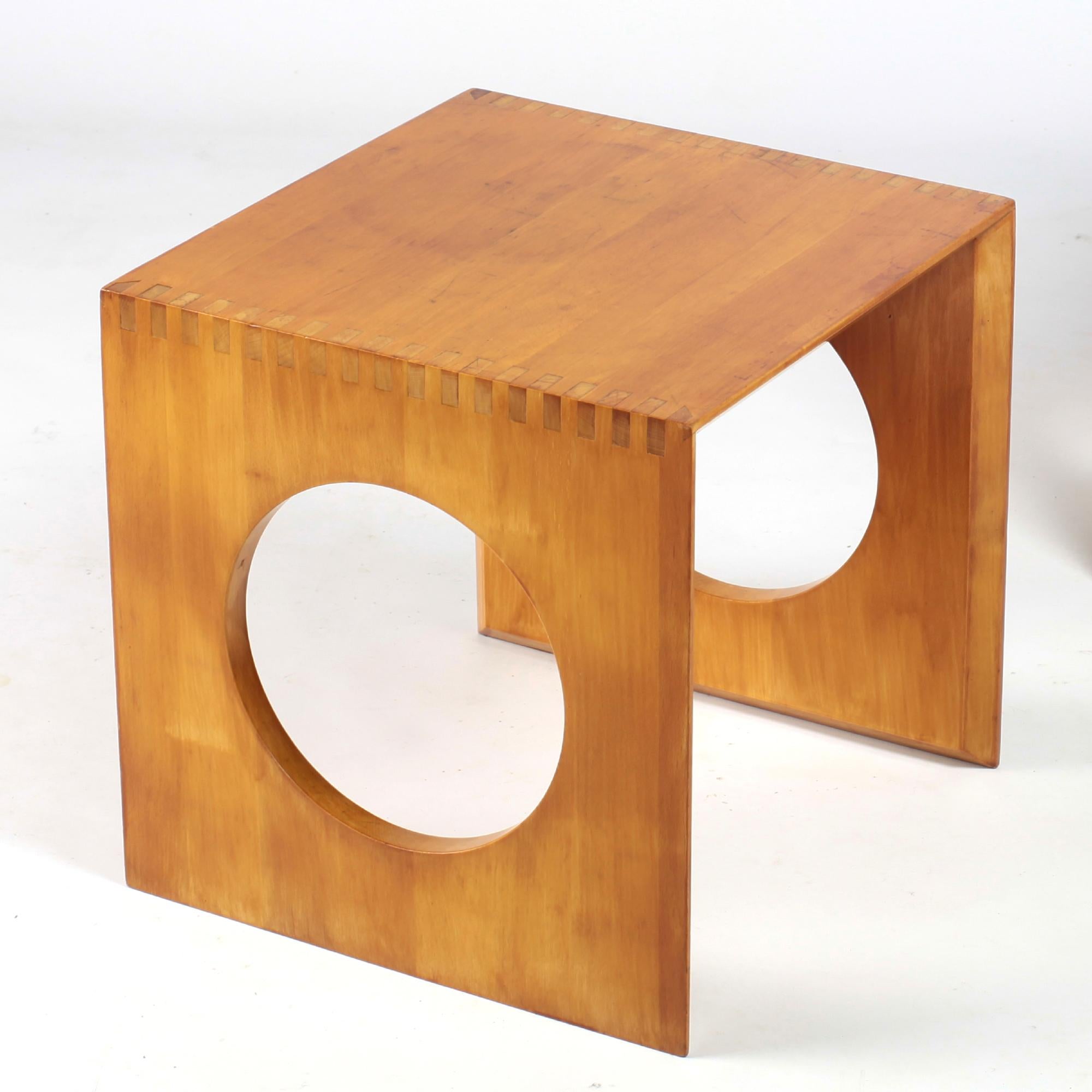 Pair of Cube Tables by Jens Quistgaard for Richard Nissen Denmark, 1980's 7