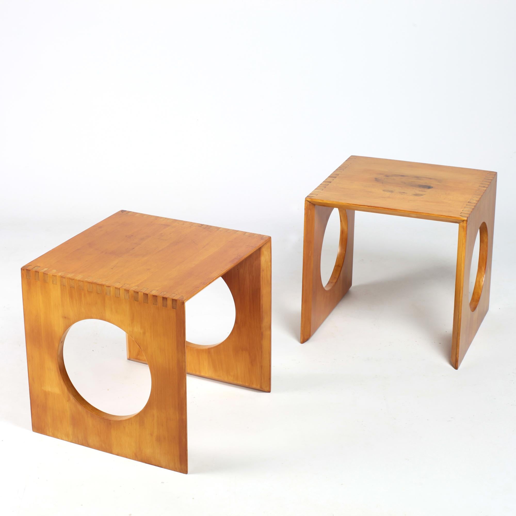 Cube side tables or nesting tables by Jens Quistgaard for Richard Nissen from Denmark, 80's.
 