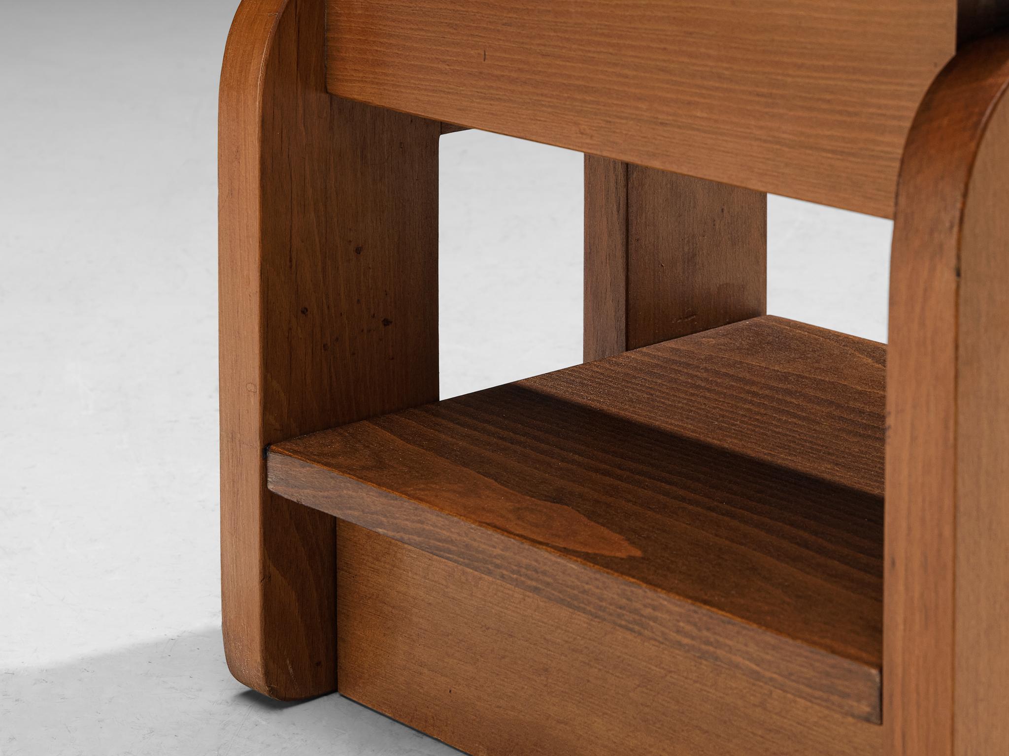 Beech Pair of Cubic Side Tables