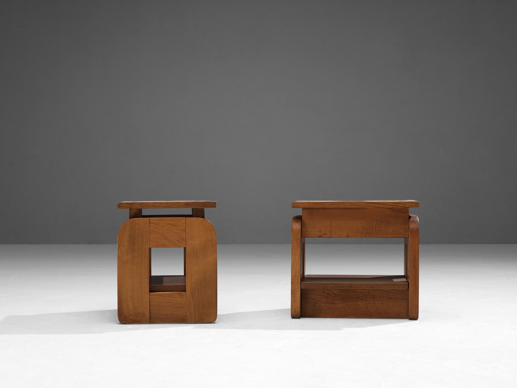 Pair of Cubic Side Tables 1