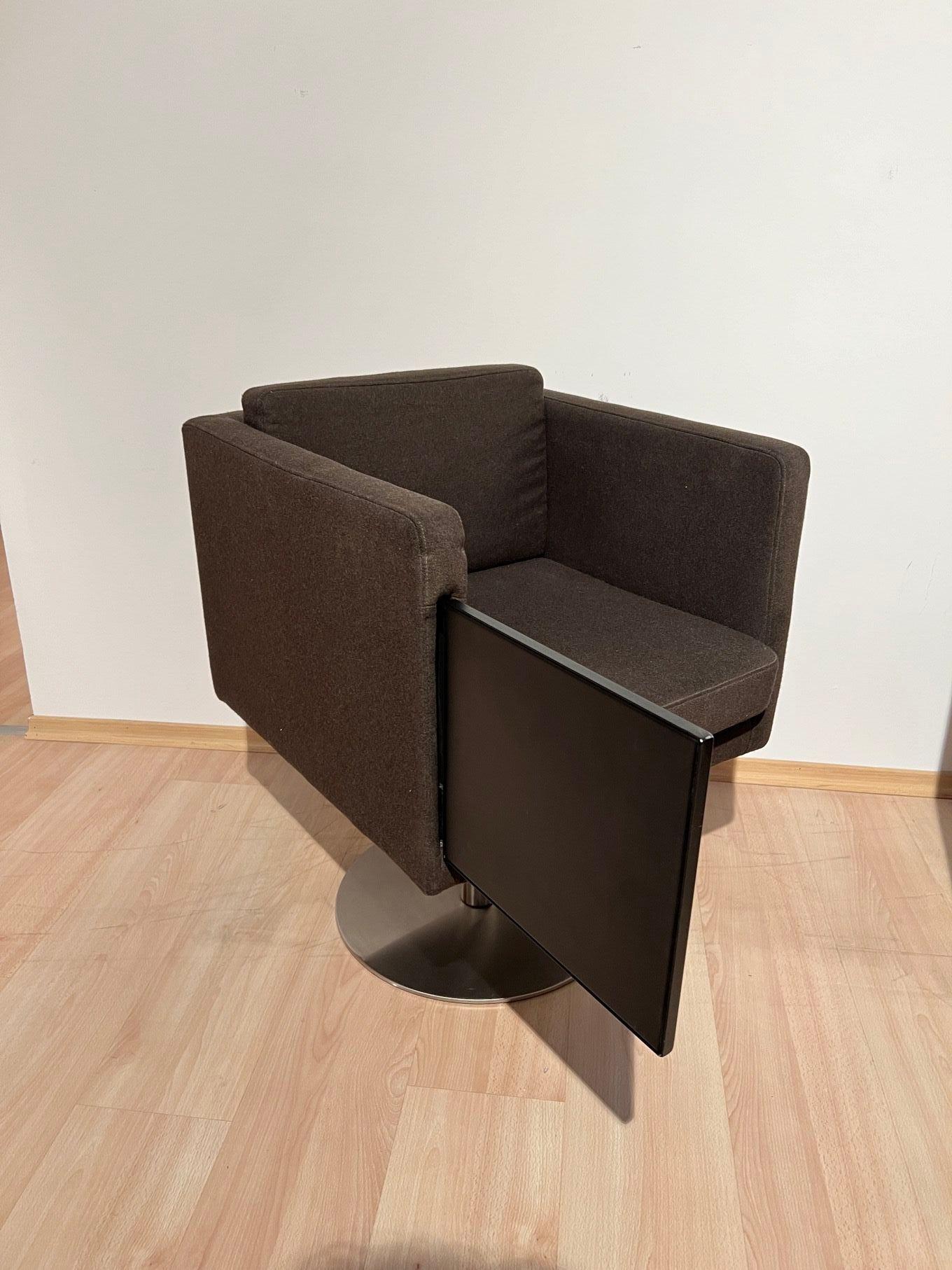 Paire de chaises pivotantes cubiques avec plateau de Lensvelt, Pays-Bas, début du 21e siècle en vente 6