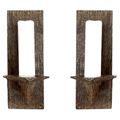 Pair of Cubic Wall Sconces