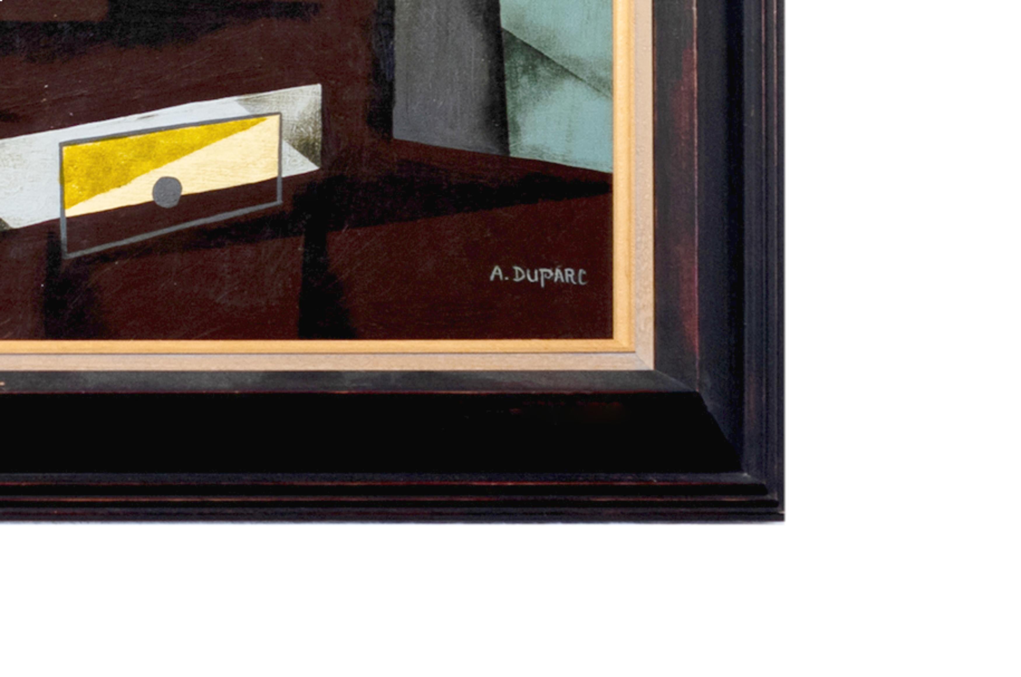 French Pair Of Cubism Paintings, 20th Century, France For Sale