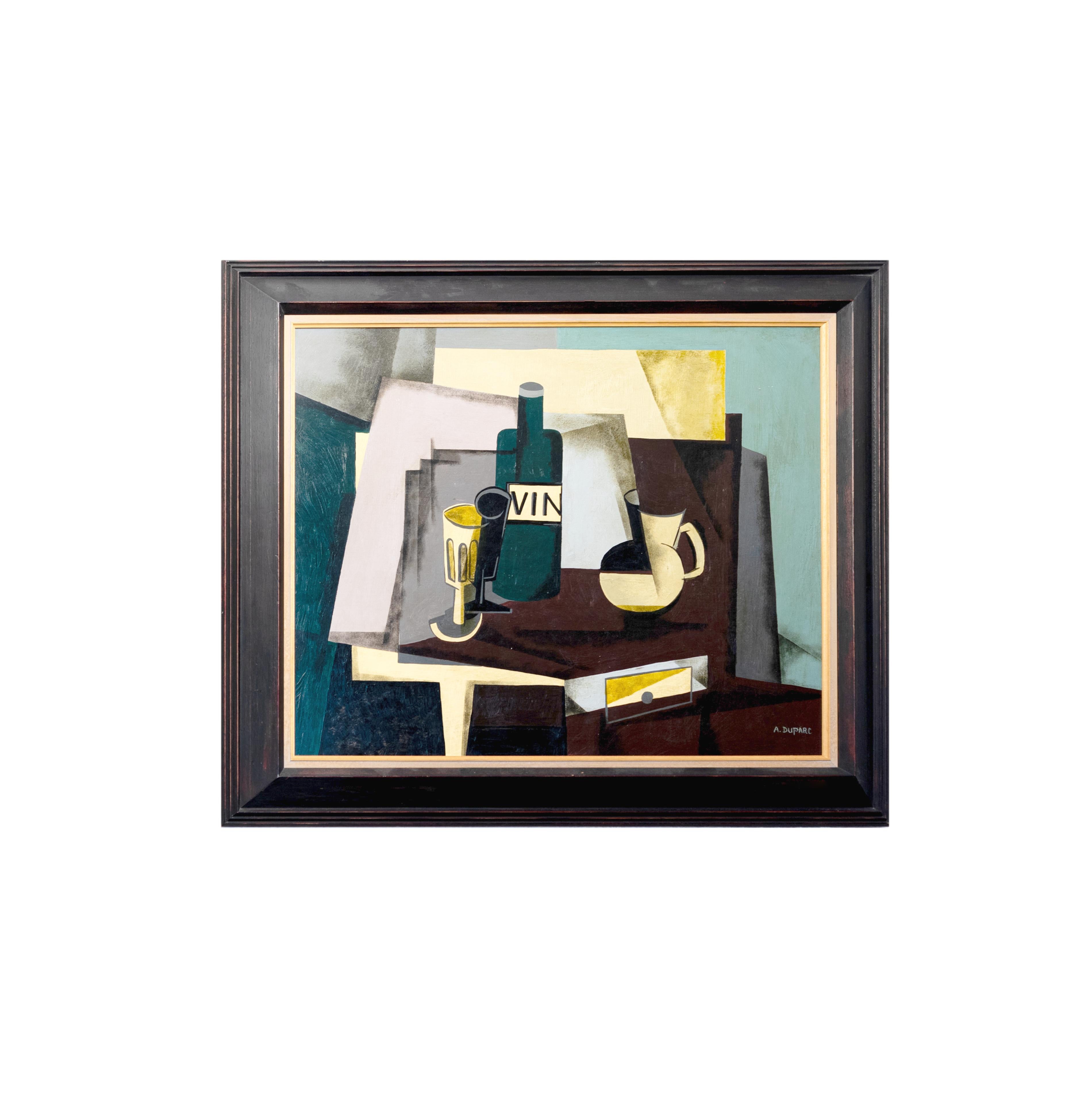 Pair Of Cubism Paintings, 20th Century, France In Good Condition For Sale In Lisbon, PT