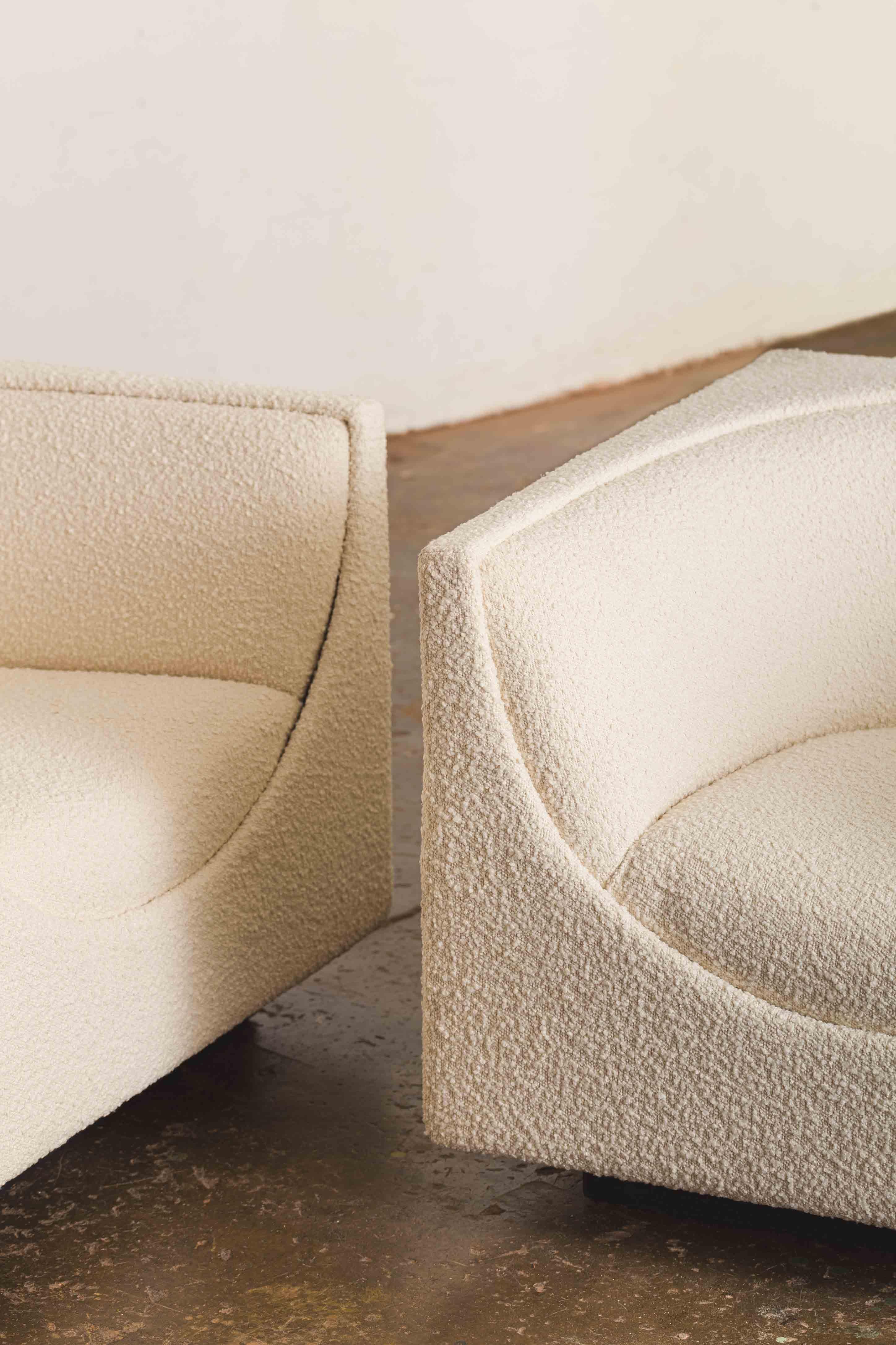 Fin du 20e siècle Paire de fauteuils de salon cubiques de Jorge Zalszupin en vente