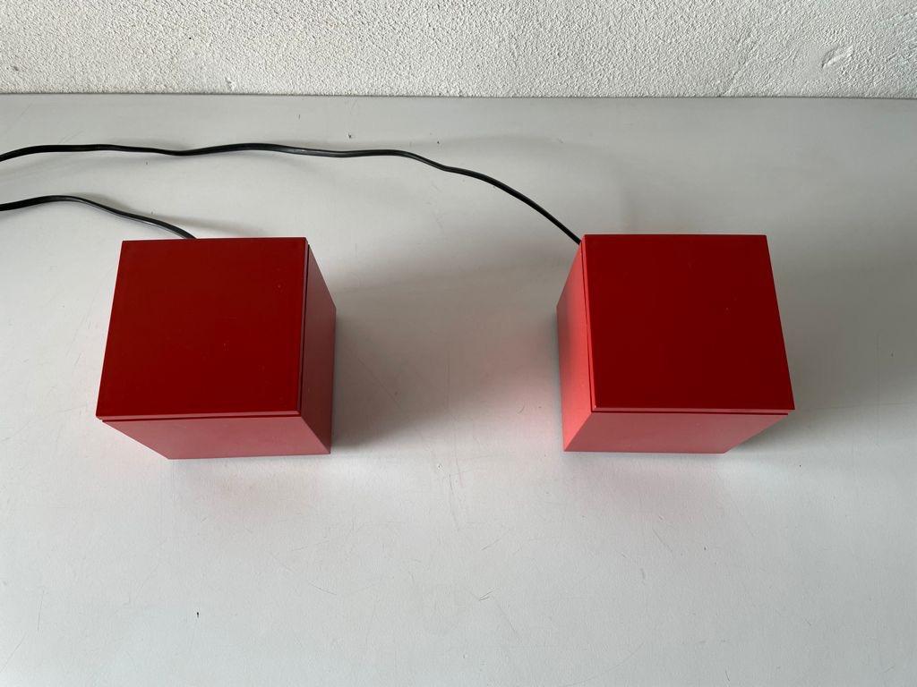 Pair of Cuboluce Table Lamps by OPI Milano for Cini & Nils, 1970s, Italy For Sale 6
