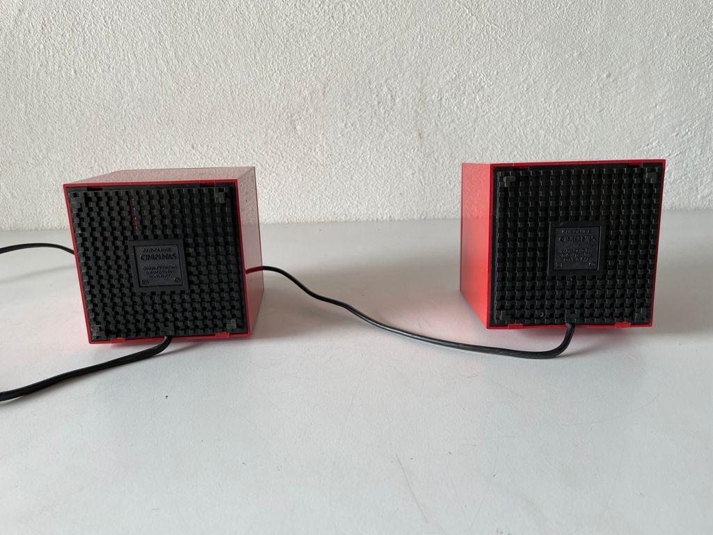 Pair of Cuboluce Table Lamps by OPI Milano for Cini & Nils, 1970s, Italy 6