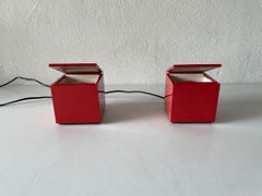 Paire de lampes de bureau Cuboluce d'OPI Milano pour Cini & Nils, 1970, Italie
