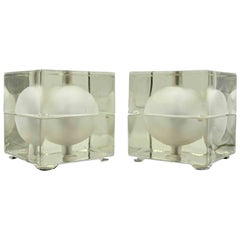 Pair of Cubosfera Table Lamps by Alessandro Mendini, 1960s