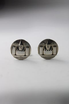 Pair of Cufflinks #68 Crest of Copenhagen Hallmarked Georg Jensen Denmark