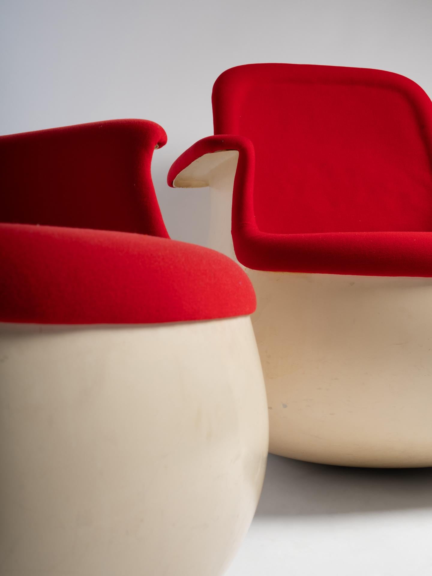 Paire de chaises Culbuto de Marc Held pour Knoll Bon état - En vente à PARIS, FR