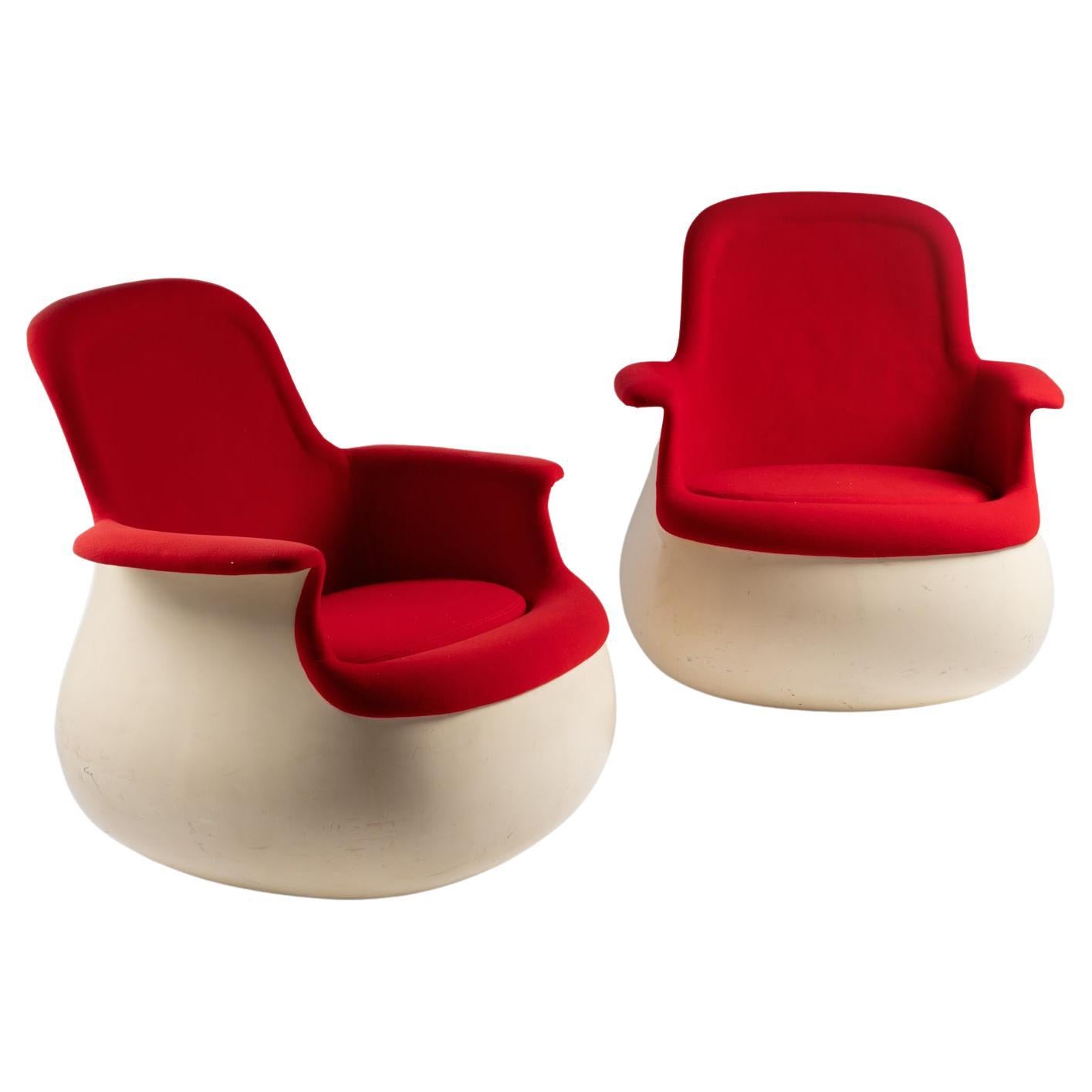 Pair of Culbuto Chairs by Marc Held for Knoll  For Sale