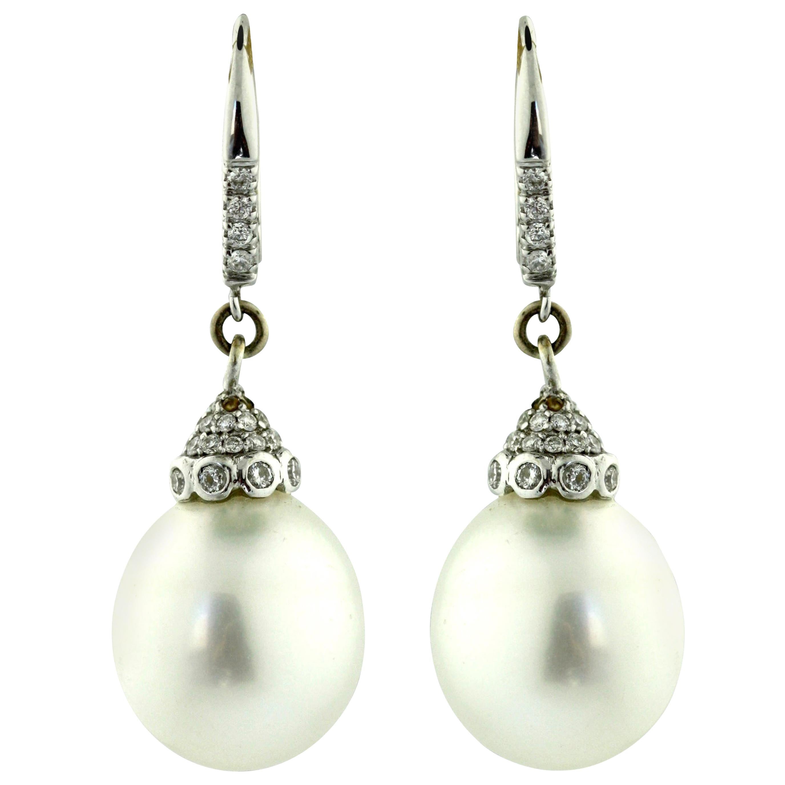 Tahitian Cultured Pearl Earrings For Sale at 1stDibs