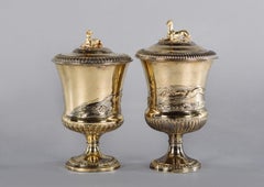 Pair of Cup and Covers by John Bridge for Rundell, Bridge & Rundell, circa 1825