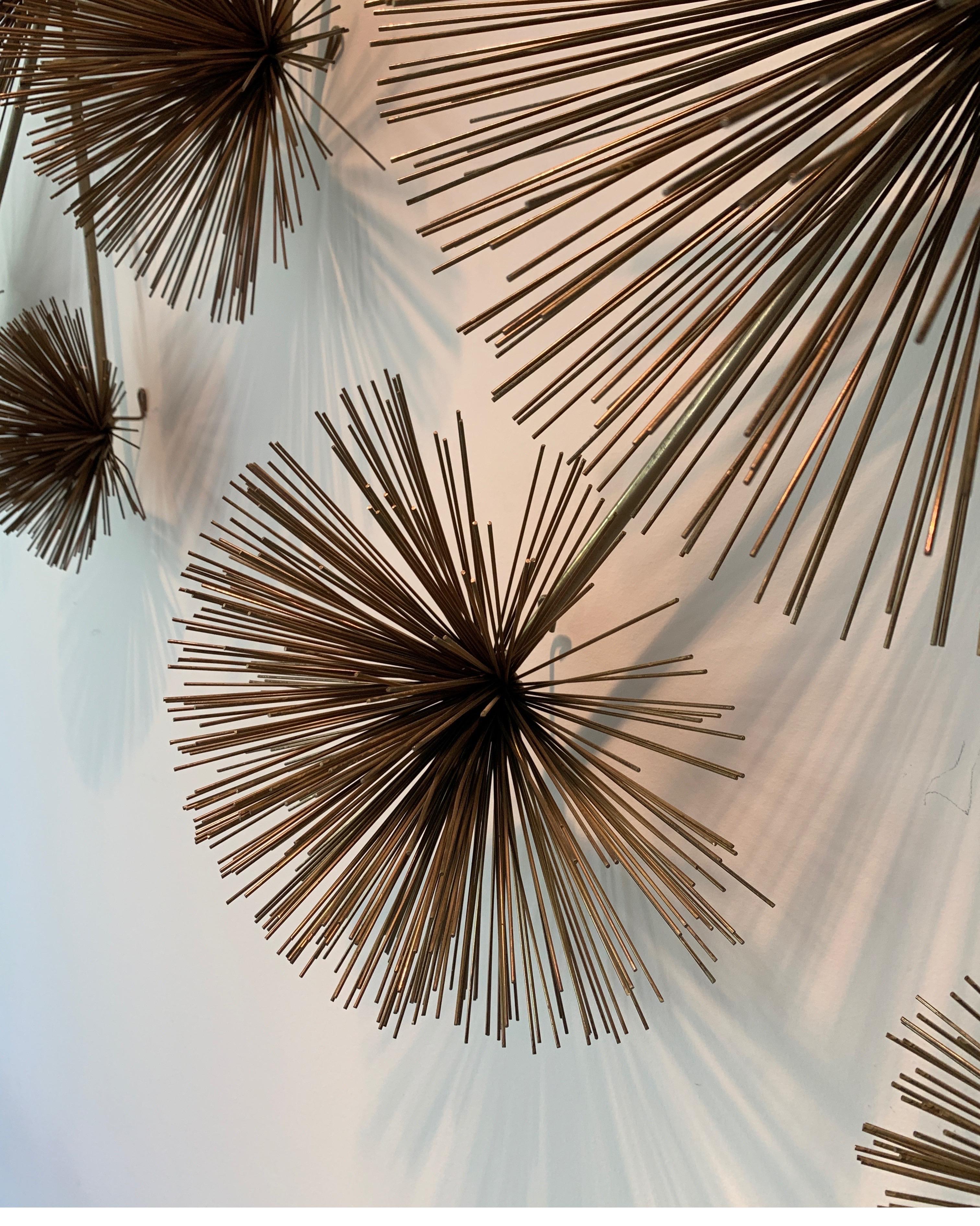 Pair of Curtis Jere Sea Urchin Wall Sculptures 2