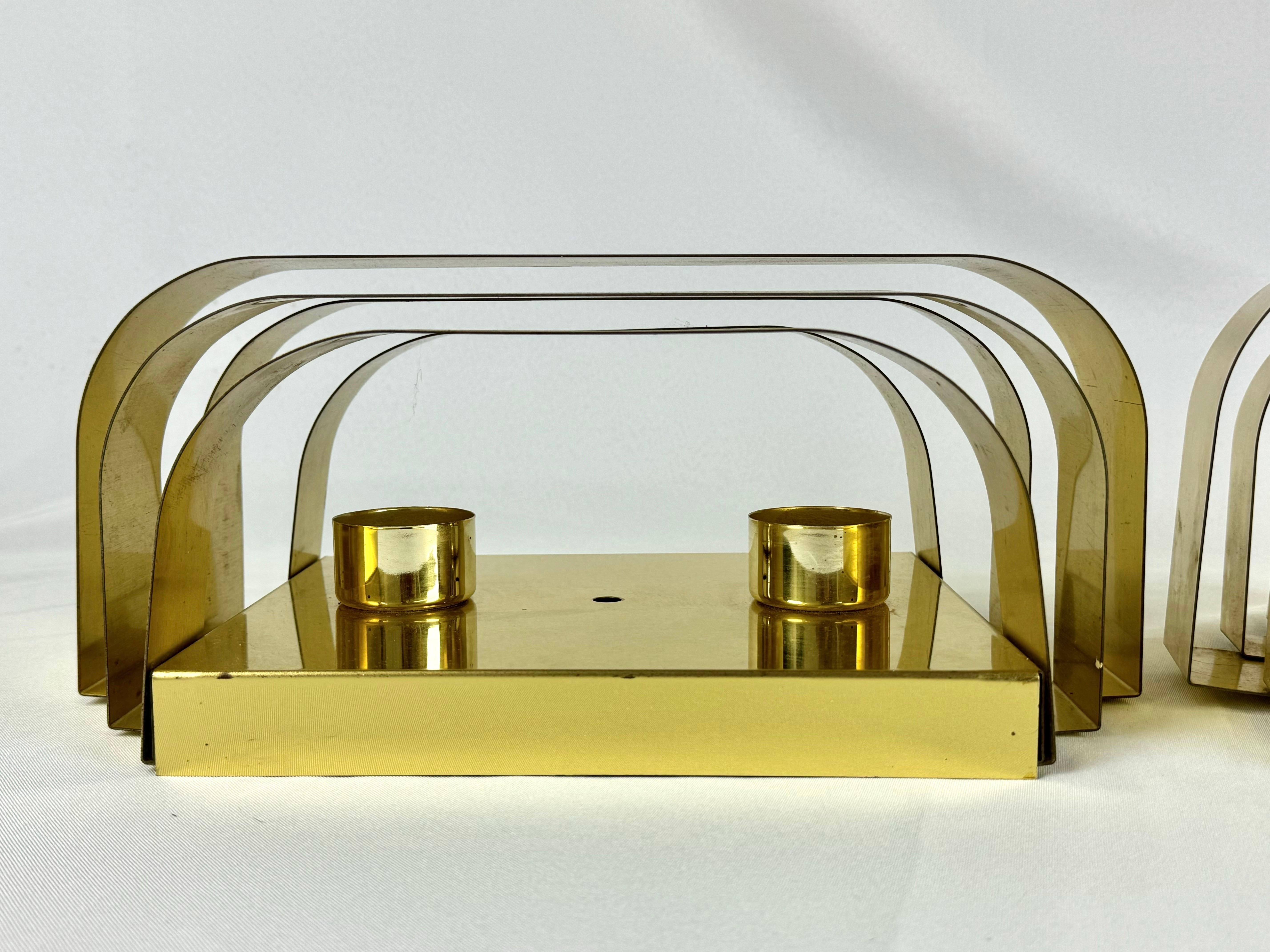 Wandleuchter im Stil von Curtis Jere von Lightolier, Paar im Angebot 3