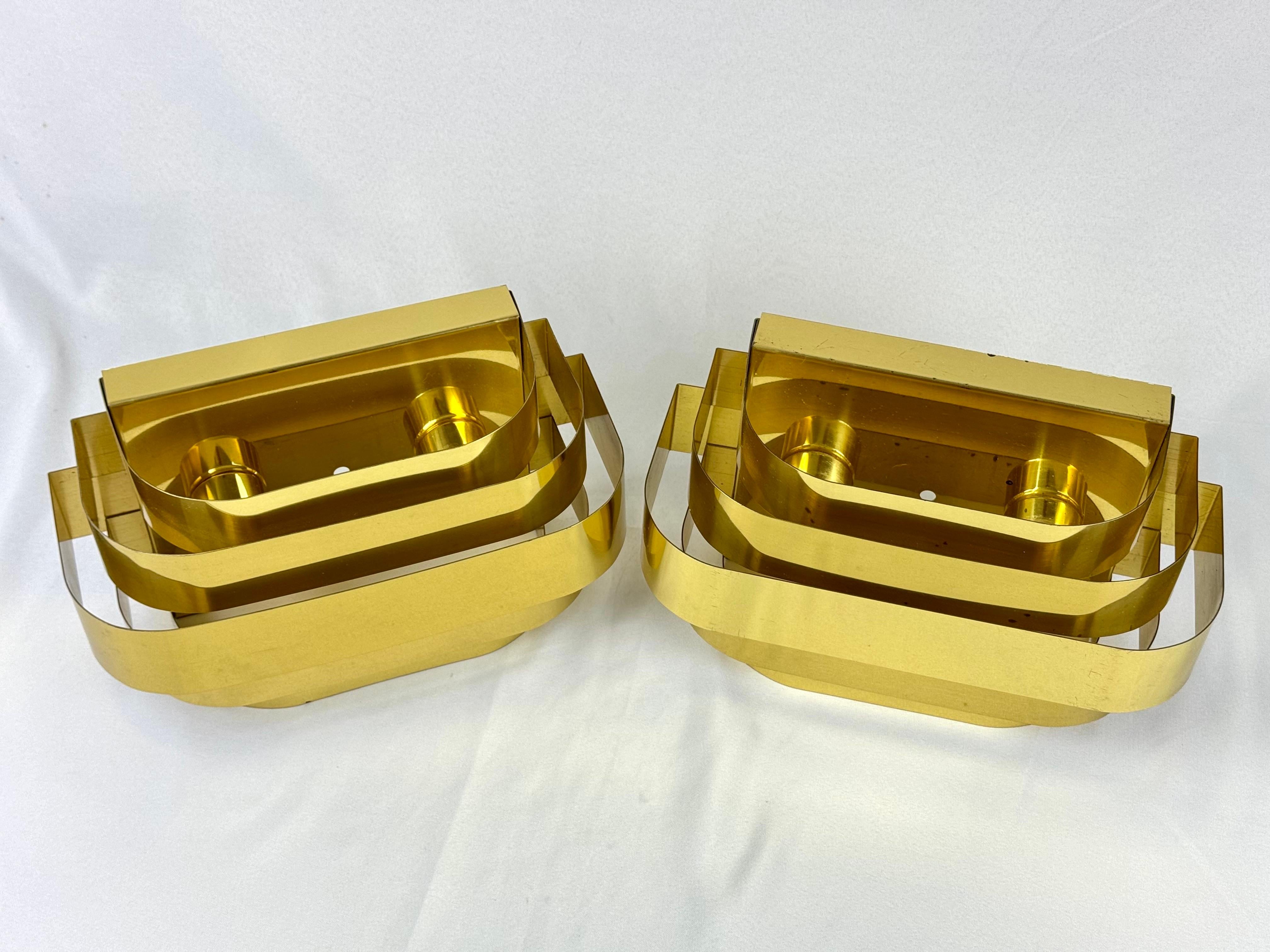 Pareja de apliques estilo Curtis Jere de Lightolier en venta 9