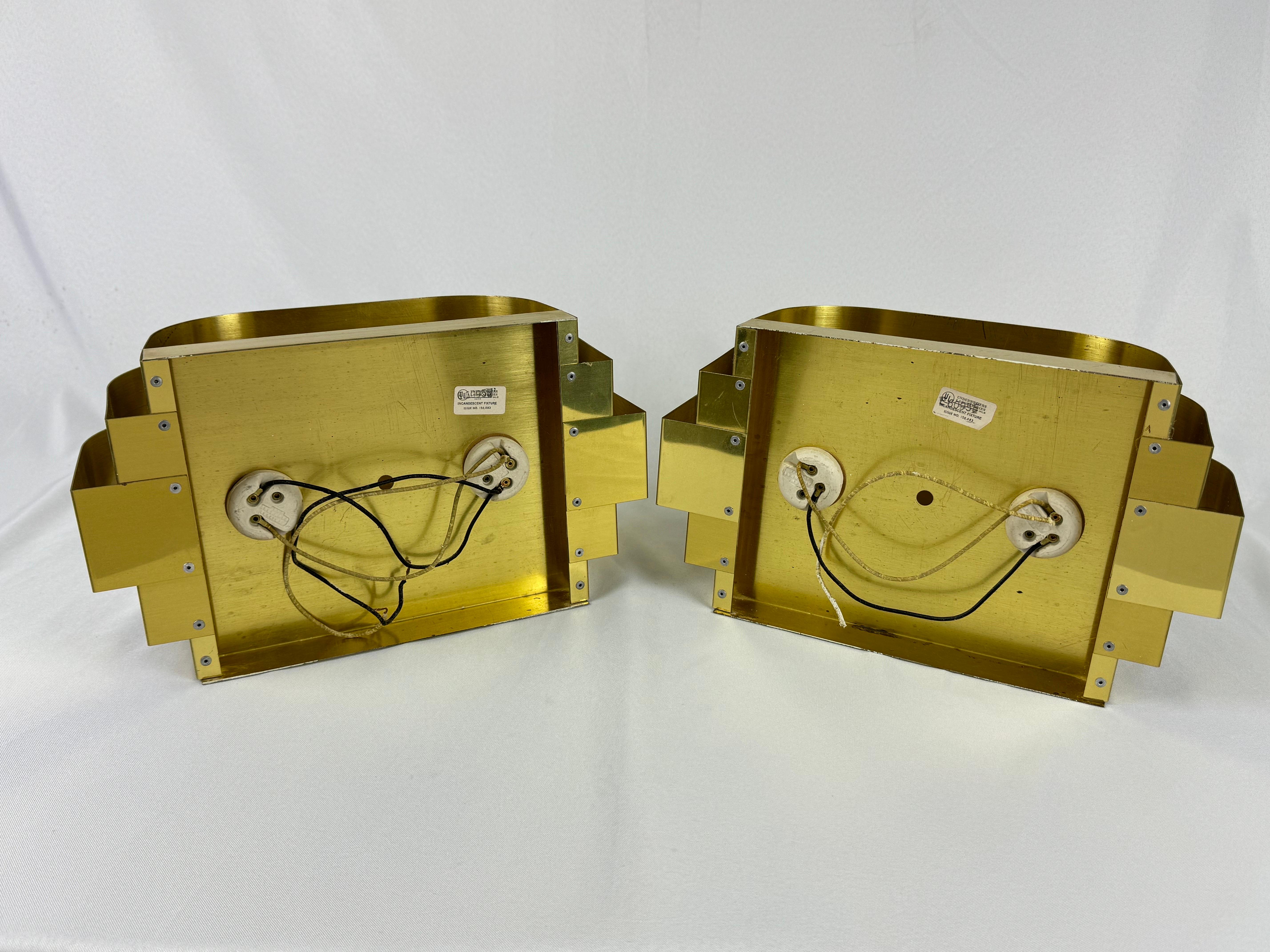 Pareja de apliques estilo Curtis Jere de Lightolier en venta 12