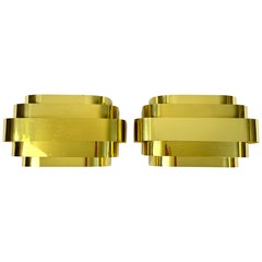 Pair of Curtis Jere Style Wall Sconces by Lightolier