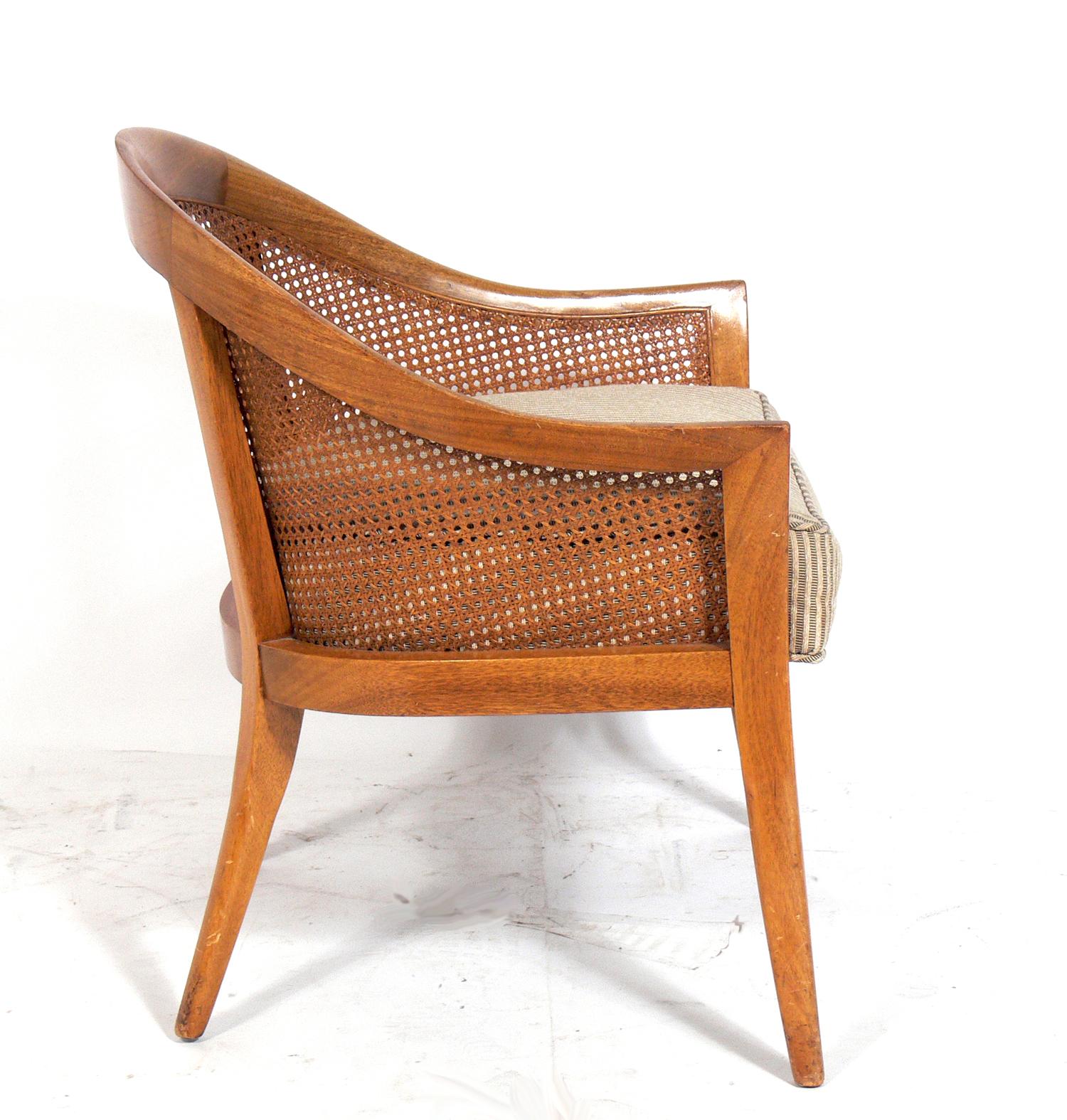 Mid-Century Modern Pair of Curvaceous Harvey Probber Lounge Chairs