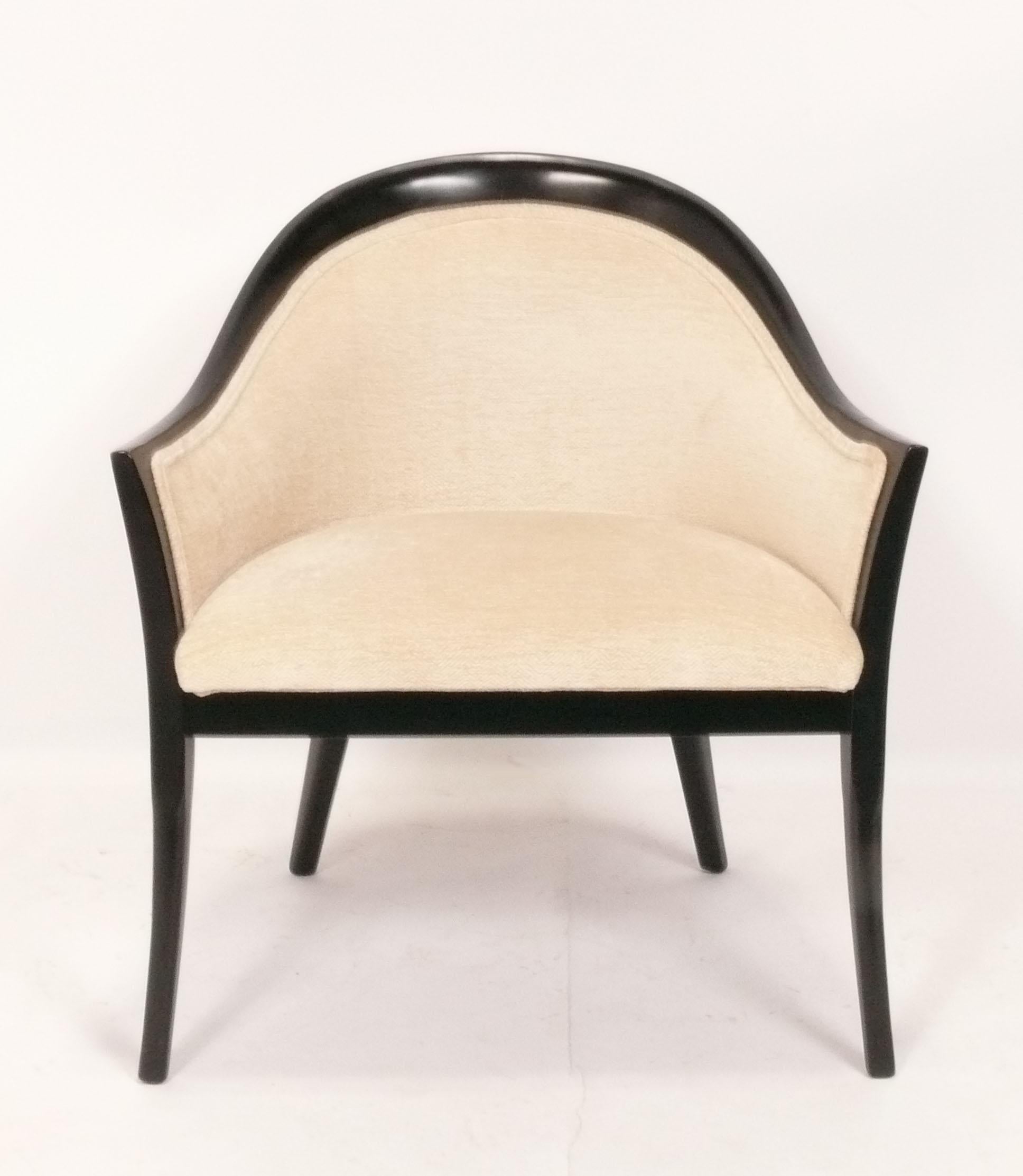 Mid-Century moderno Coppia di sedie da salotto Harvey Probber dalle forme sinuose in vendita