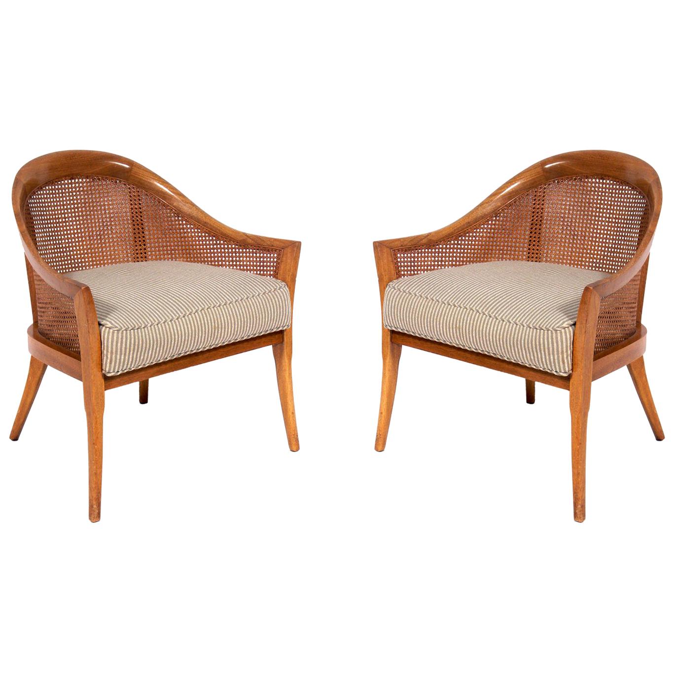 Pair of Curvaceous Harvey Probber Lounge Chairs