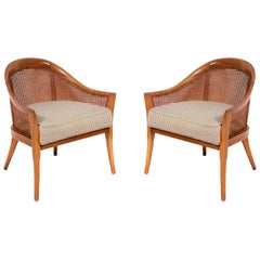 Paire de chaises longues Harvey Probber aux formes arrondies