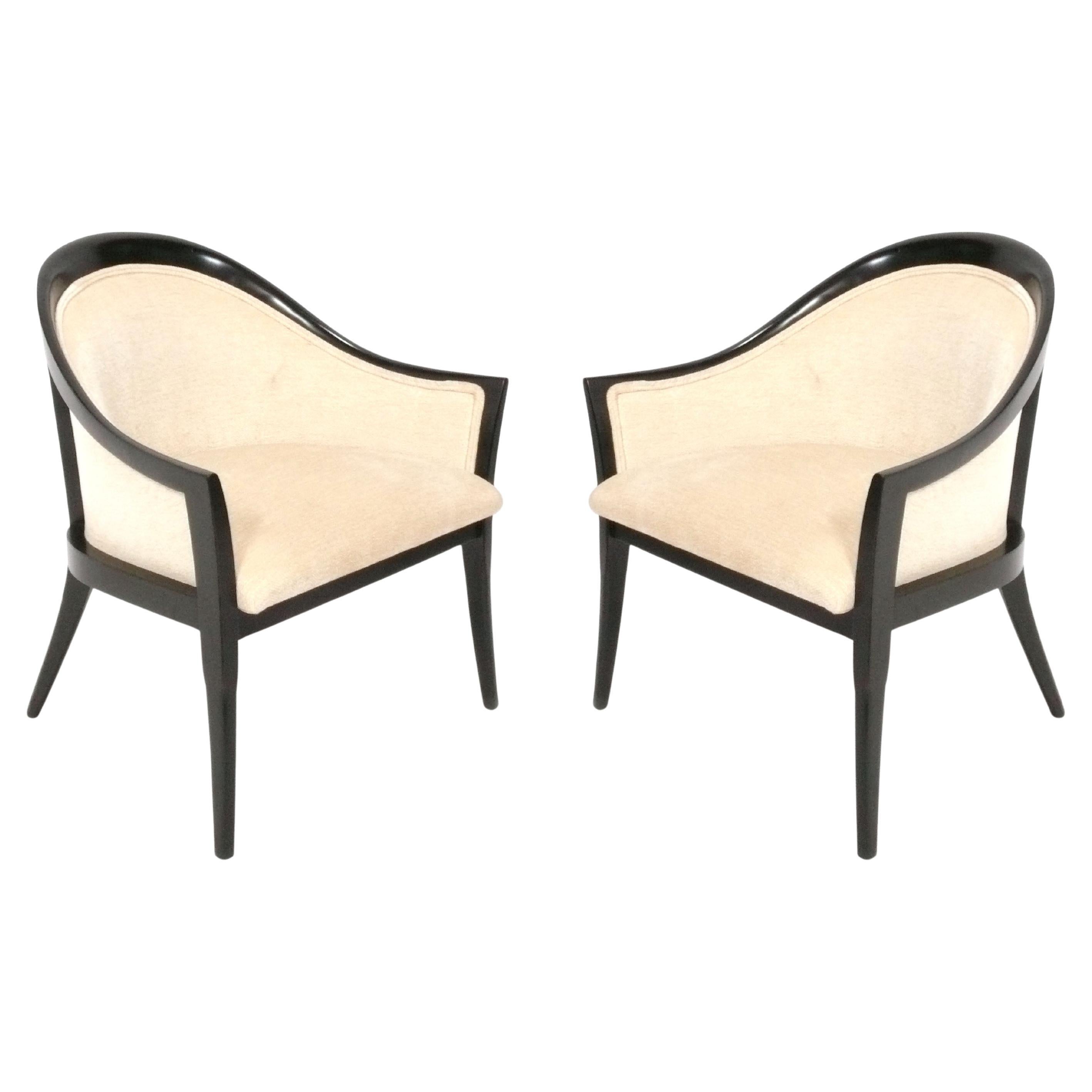 Pair of Curvaceous Harvey Probber Lounge Chairs