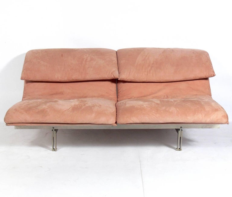 Pair of Curvaceous Italian Sofas or Settees by Saporiti at 1stDibs ...