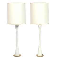 Pair of Curvaceous Lamps by Stewart Ross James
