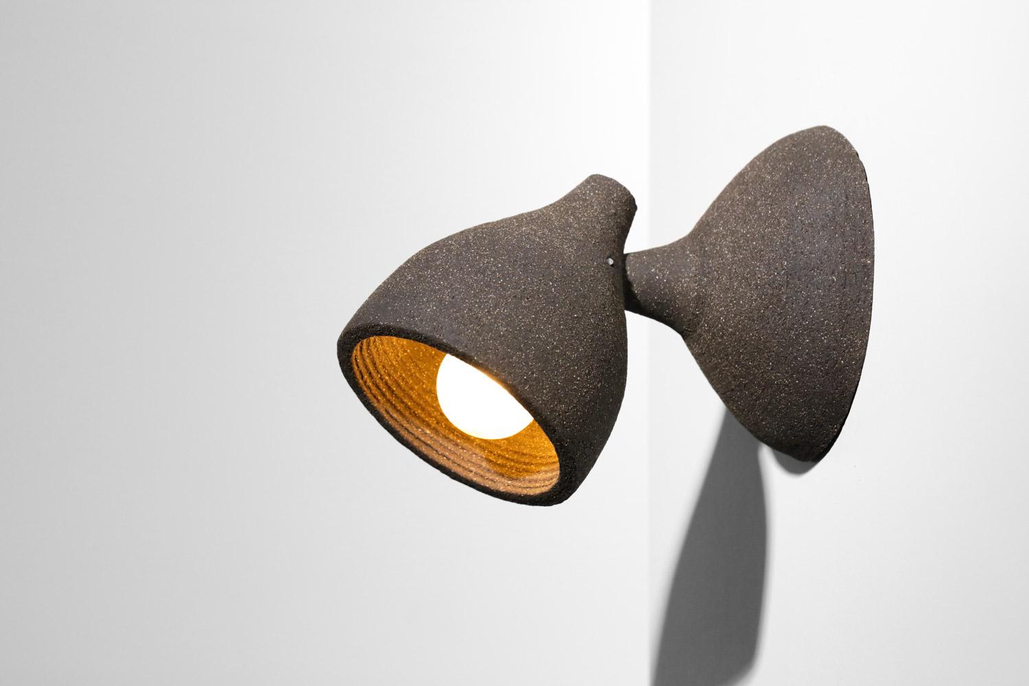 pair of curved spotlights by French artist  Katia Mihaylova For Sale 3