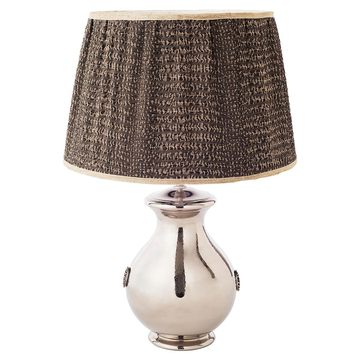 Hollywood Regency Pair of Curvy Ceramic Table Lamps For Sale