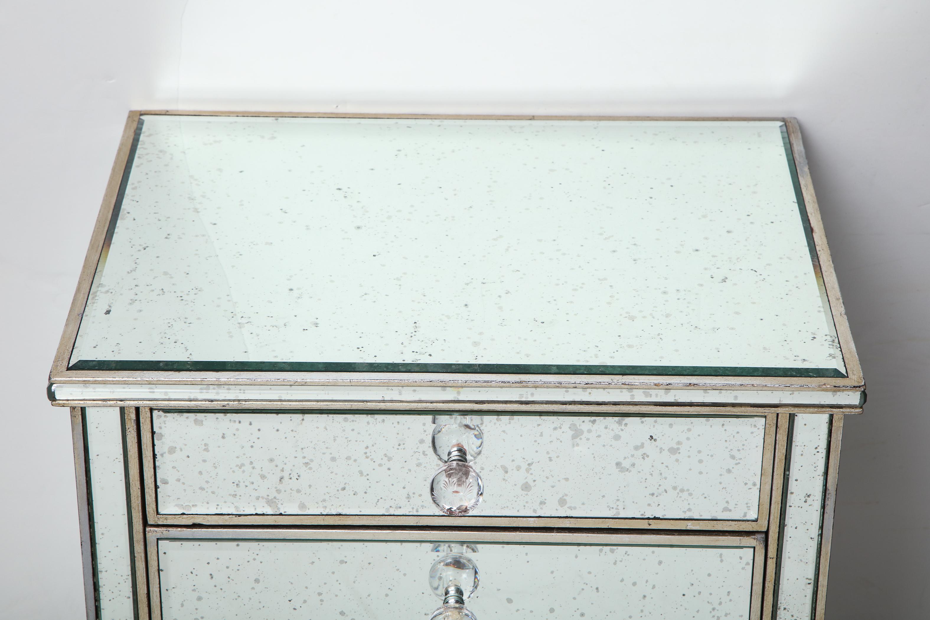 vintage mirrored nightstand