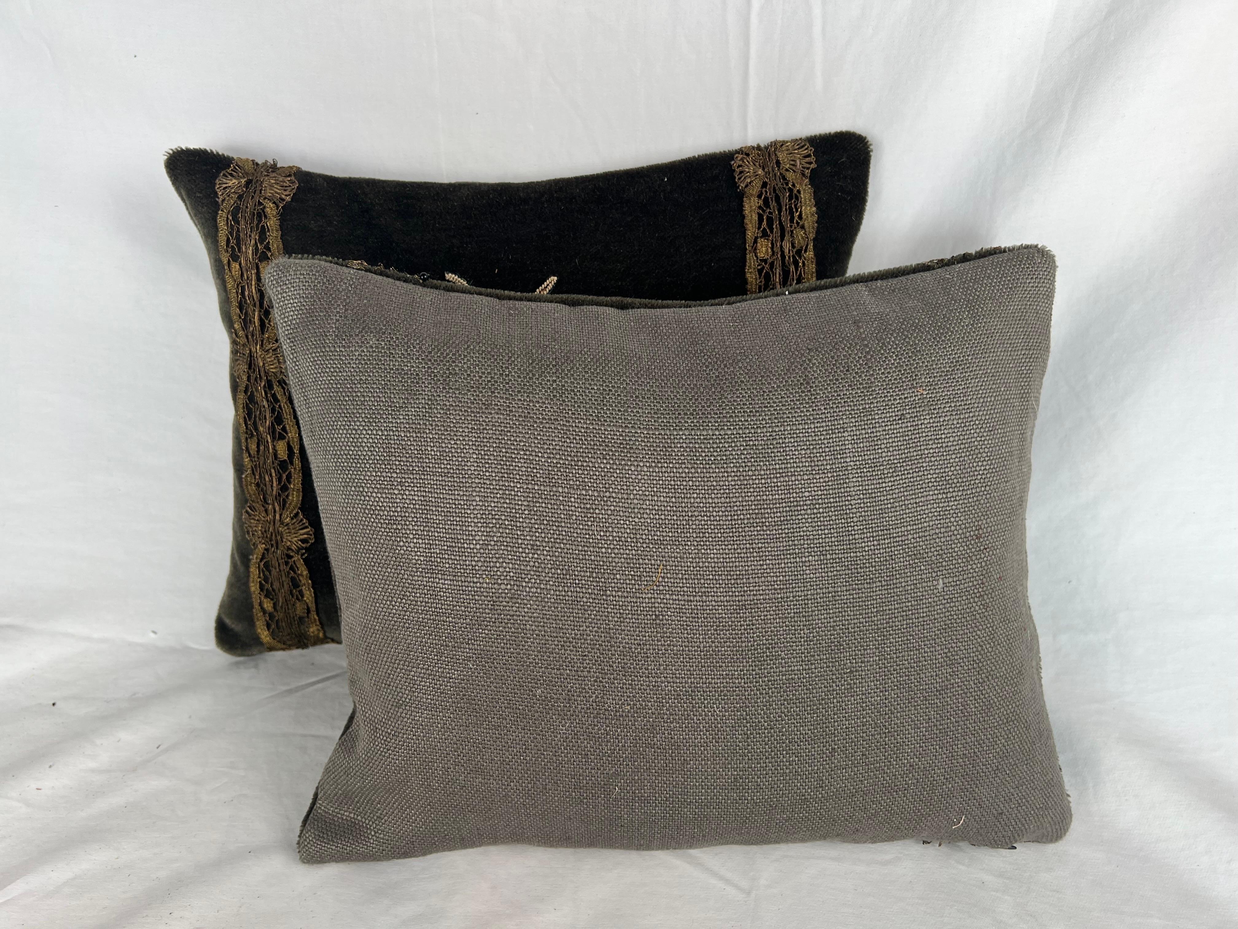 Pair of Custom Appliqué Pillows by MLA 2