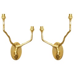Pair of Custom Arbre Brass Sconces