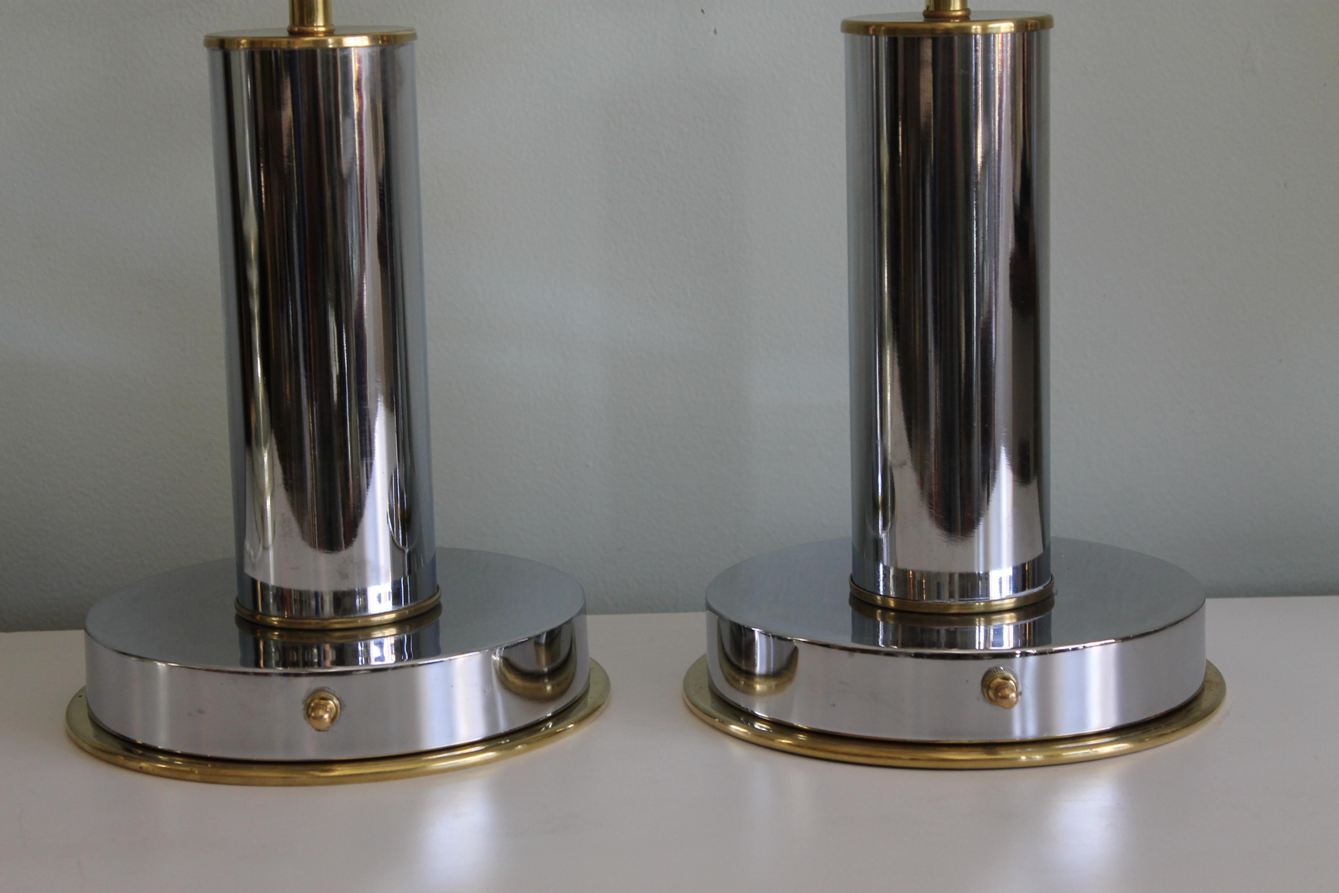 Pair of Custom Art Deco Style Lamps 3