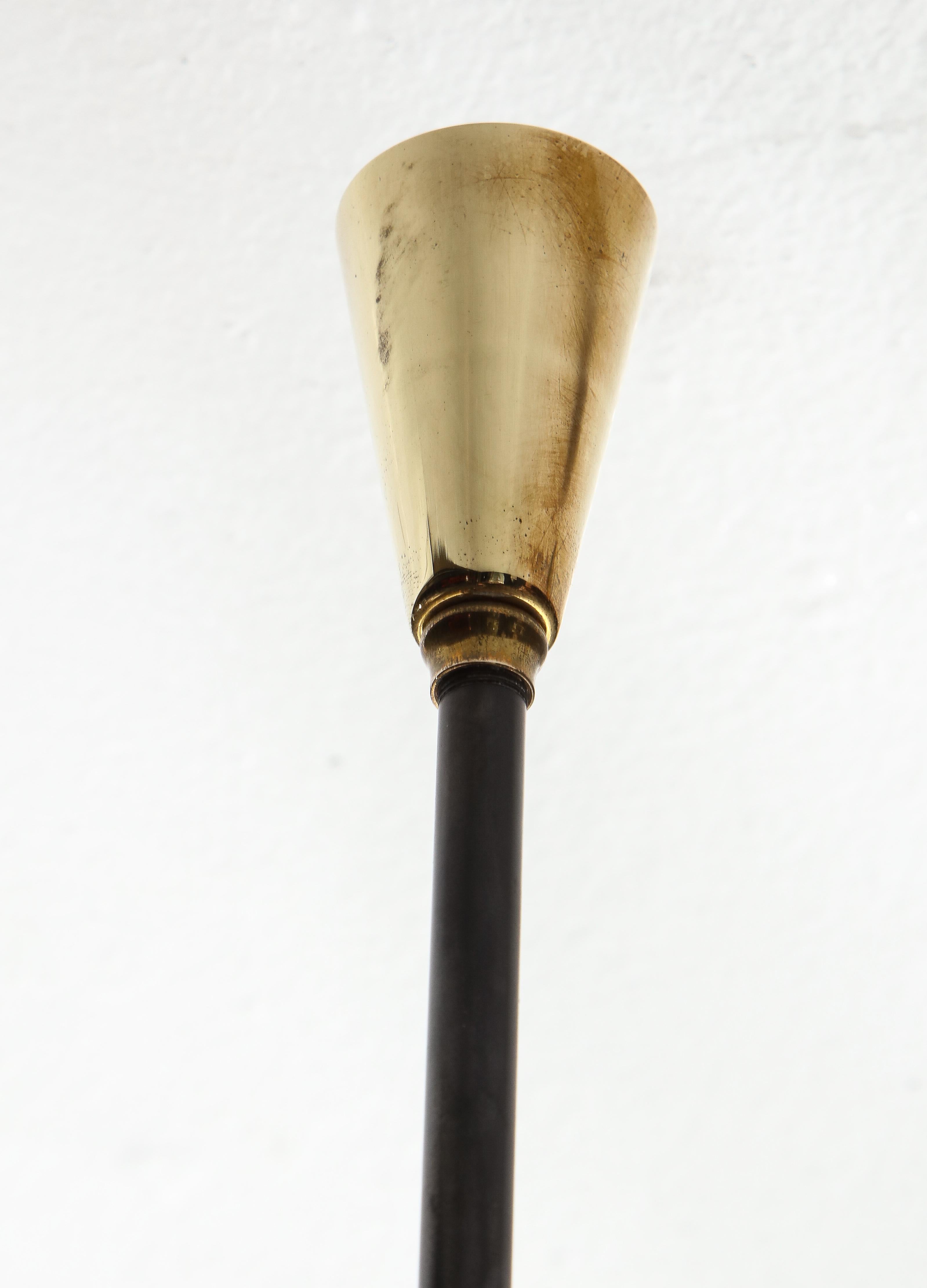 XXI secolo e contemporaneo Coppia di applique personalizzate in ottone e bronzo ispirate al design del Midcentury in vendita