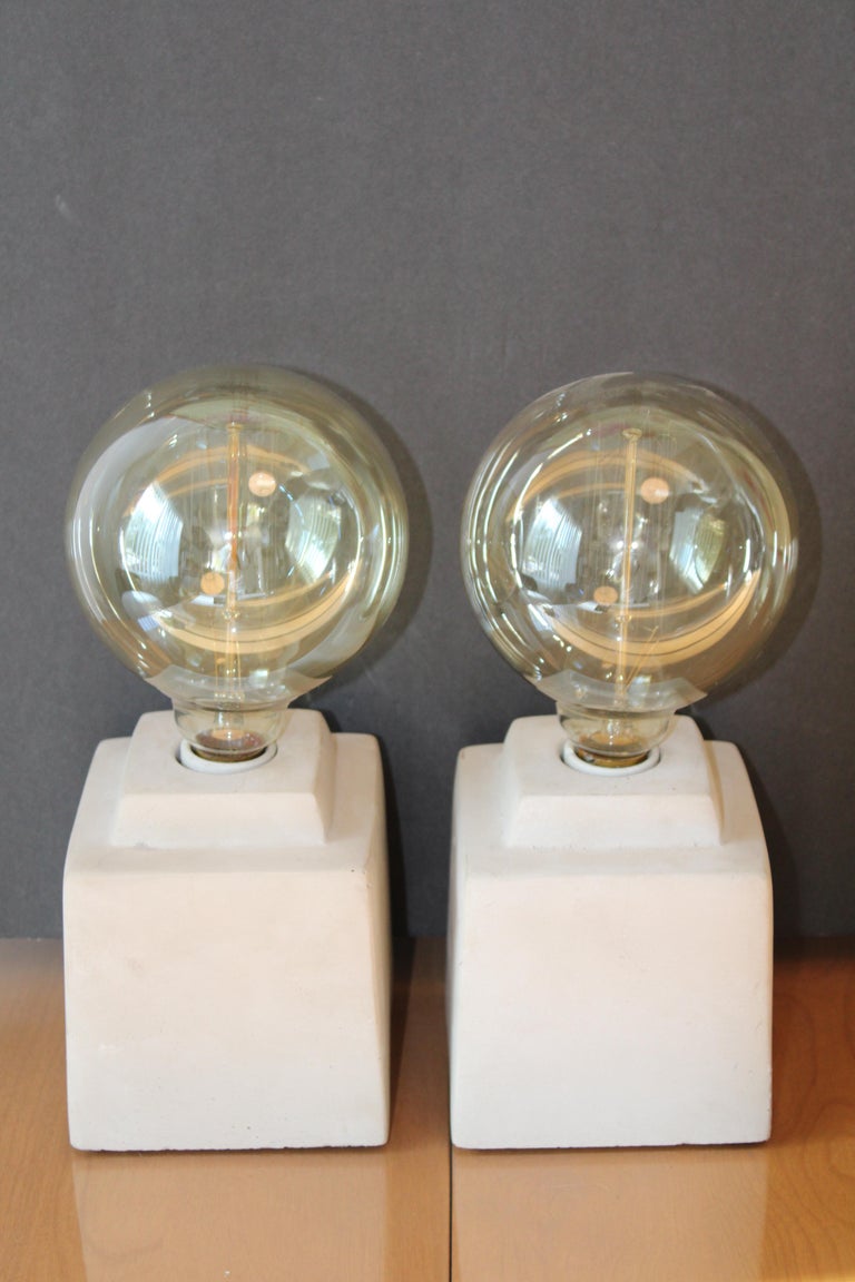 Pair of Custom Ceramic Lamps For Sale at 1stDibs