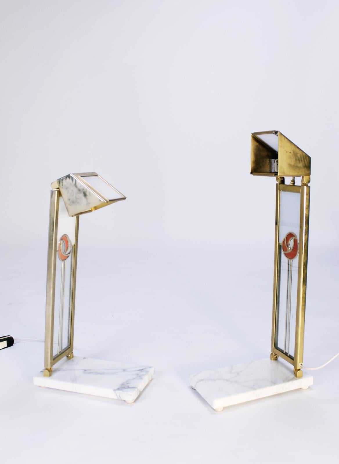 Pair of Custom Design Table Lamps in Manner of Charles Rennie Mackintosh 2