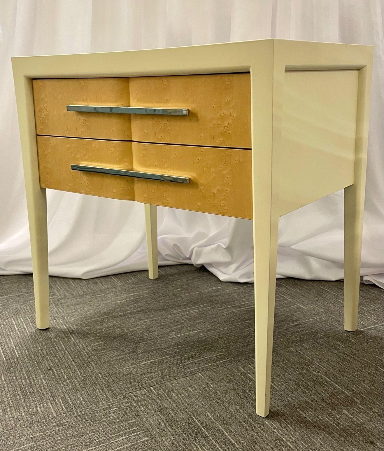 Late 20th Century Pair of Custom End Table, Night Stands, Chest, Mitchell Gold and Bob Williams For Sale