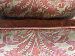 Mariano Fortuny Decorative Pillows, Cotton Velvet, Baroque Style